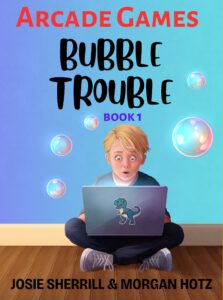 Cover of Josie Sherrill’s AI kids adventure book titled Bubble Trouble